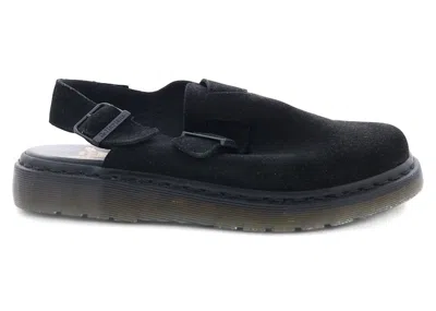 Pre-owned Dr. Martens' Men's Dr. Martens Jorge Suede Slingback Mule Made In England Sneakers In Black