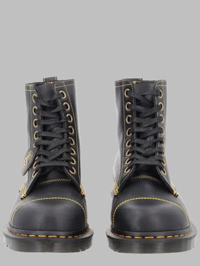 Dr. Martens Leather Lace-up Boots In Black