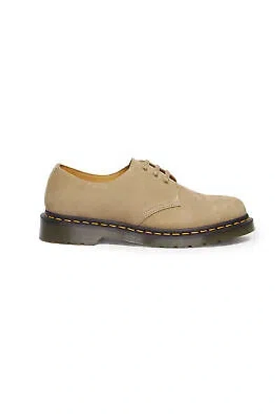 Pre-owned Dr. Martens' Dr. Martens Men's Leather Moccasin With Synthetic Sole In Beige