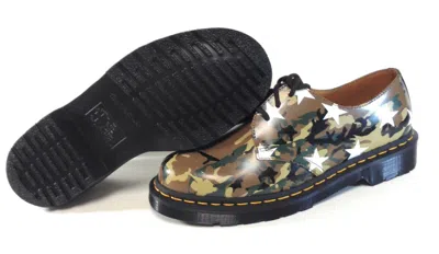 Pre-owned Dr. Martens Mens Womens Dr Martens X Sophnet 1461 Military Camo Star Printed Smooth Shoes In Multicolor