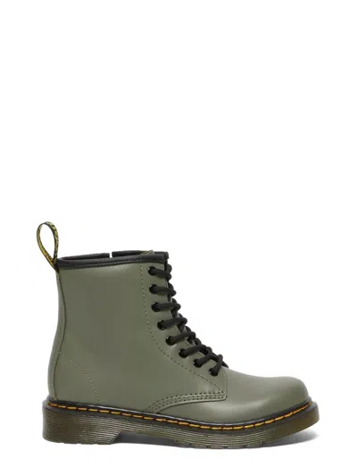 Dr. Martens Mini Lace Boots 1460 For Kids In Green