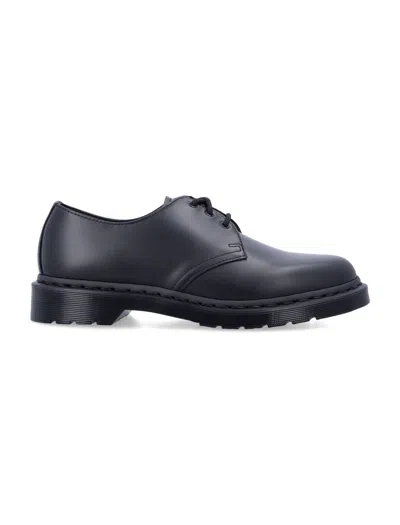 Dr. Martens Mini Monochrome 1461 Smooth Leather 3-eye Oxford Shoes In Nero