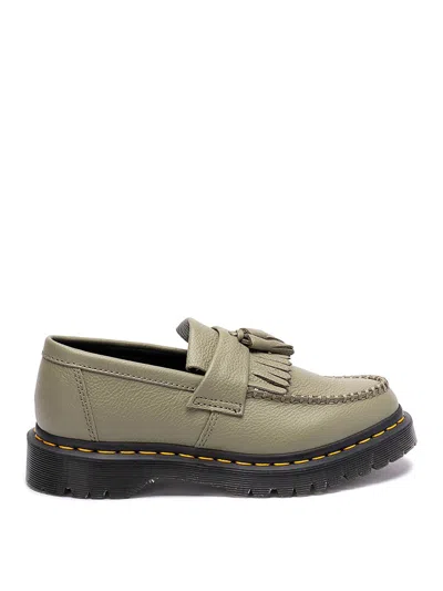 Dr. Martens' Adrian Women's Virginia Leather Tassel Loafers In Green