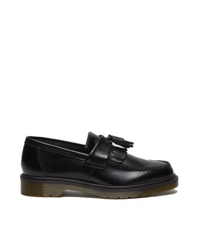 DR. MARTENS ADRIAN BLACK POLISHED SMOOTH MOCCASIN