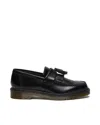 Dr. Martens Black Adrian Smooth Leather Tassel Loafers In Black