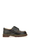 Dr. Martens Moccasin-style Lowell Shoes With Contrast Stitching In Gray