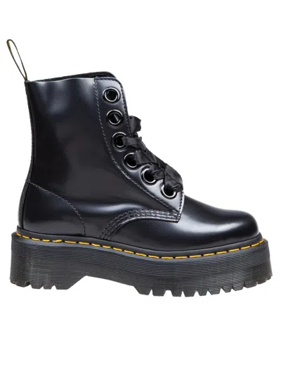 Dr. Martens' Dr. Martens Leather Amphibian In Black