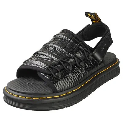 Pre-owned Dr. Martens Mura Mens Black Fashion Sandals - 10 Uk