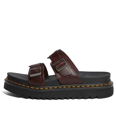 Dr. Martens Myles Brando Leather Sandals Brown
