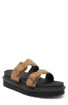 Dr. Martens' Myles Slide Sandal In Tan, Women's At Urban Outfitters