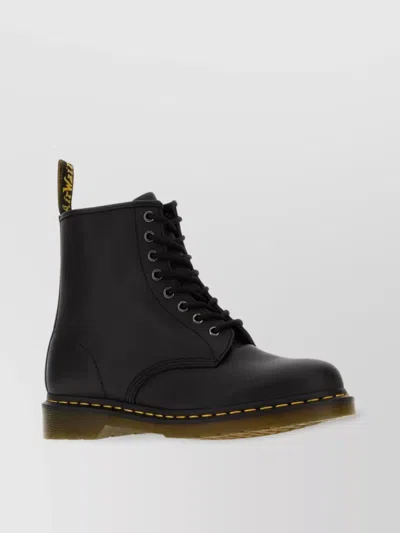 Dr. Martens' Nappa Leather Ankle Boots With Pull Tab In Black