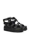 Shop Dr. Martens' Dr. Martens Nartilla Black Platform Sandals