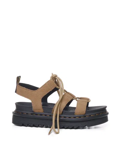 DR. MARTENS' NARTILLA SANDALS IN TUMBLED LEATHER