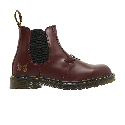 Pre-owned Dr. Martens Needles X 2976 Snaffle Chelsea 'cherry Red'