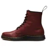 Dr. Martens 1460 Smooth Man Ankle Boots Burgundy Size 9 Leather In Burgundy