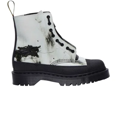 Pre-owned Dr. Martens Nine Inch Nails X 1460 'the Downward Spiral' | White | Men's Size 11