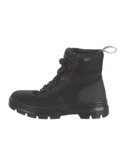 Pre-owned Dr. Martens Nylon Combat Boots In Black