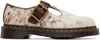 Dr. Martens' Off-white T-bar Loafers In Multi & Butterscotch
