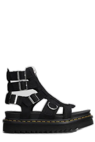 Dr. Martens' Dr. Martens Olson Buckled Open Toe Sandals In Black