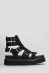 Dr. Martens' Dr. Martens Olson Buckled Open Toe Sandals In Black