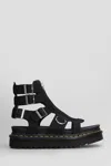 Dr. Martens' Dr. Martens Olson Buckled Open Toe Sandals In Black
