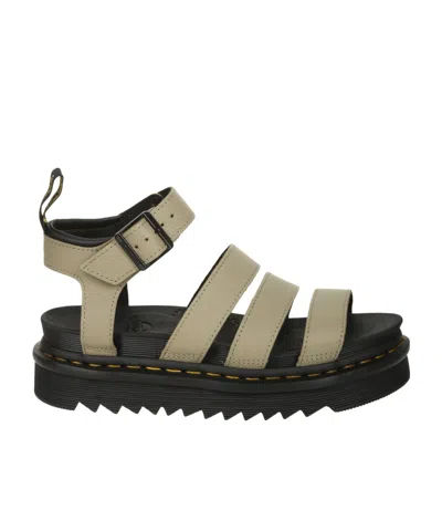 Dr. Martens' Open-toed Flat Sandals In Black