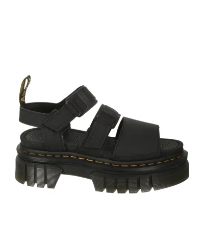 Dr. Martens' Open-toed Flat Sandals In Black