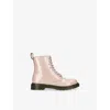 Dr. Martens' Glitter 1460 Ankle Boots In Pale Pink