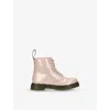 Dr. Martens' Kids' Glitter 1460 Ankle Boots In Pale Pink