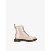 Dr. Martens' Glitter 1460 Ankle Boots In Pale Pink