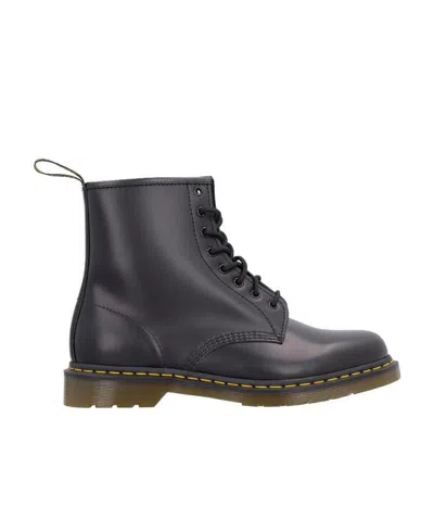 Dr. Martens 1460 Pascal Boots With Leather Zip In Nero
