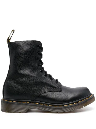 Dr. Martens' Pascal Virginia Lace-up Boots In Schwarz