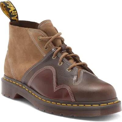 Dr. Martens' Dr. Martens Patchwork Church Chukka Boot In Dark Khaki And Butterscotch