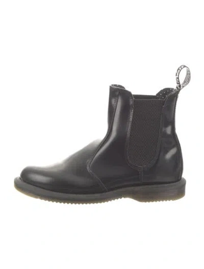 Pre-owned Dr. Martens Patent Leather Chelsea Boots In Black
