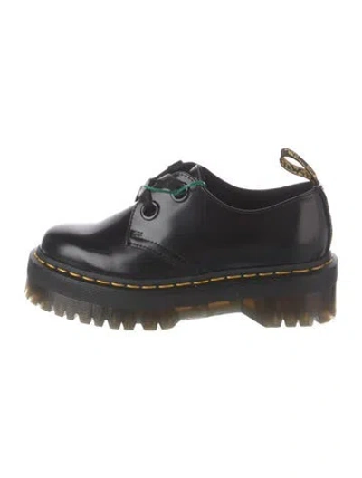 Pre-owned Dr. Martens Patent Leather Chunky Sneakers In Black