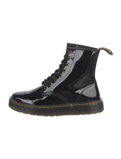 Pre-owned Dr. Martens Patent Leather Combat Boots In Multi