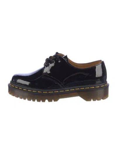 Pre-owned Dr. Martens Patent Leather Flats In Blue