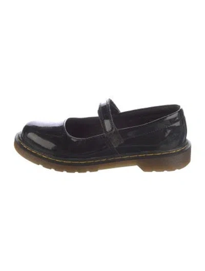 Pre-owned Dr. Martens Patent Leather Mary Jane Flats In Black