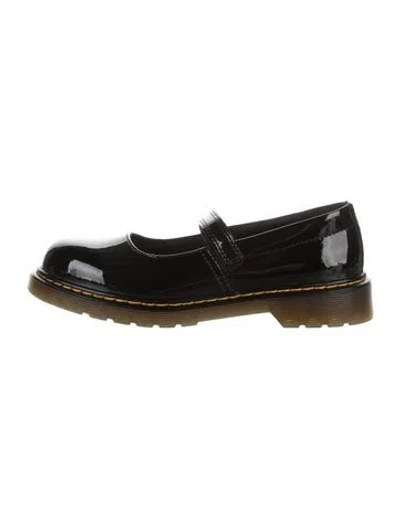 Pre-owned Dr. Martens Patent Leather Mary Jane Flats In Black