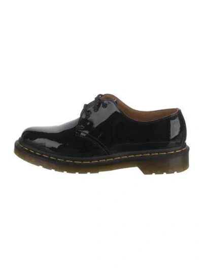 Pre-owned Dr. Martens Patent Leather Oxfords In Black