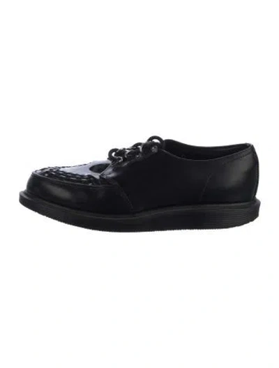 Pre-owned Dr. Martens Patent Leather Oxfords In Black