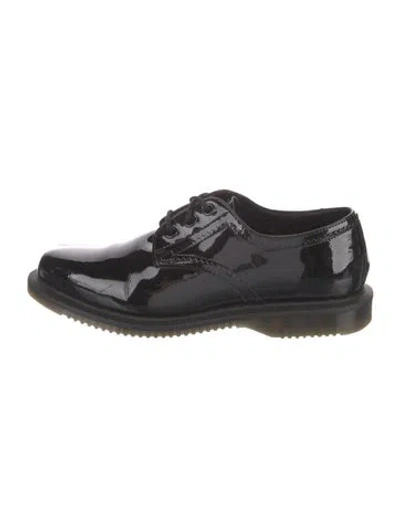 Pre-owned Dr. Martens Patent Leather Oxfords In Black