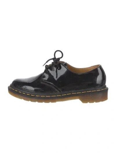 Pre-owned Dr. Martens Patent Leather Oxfords In Black