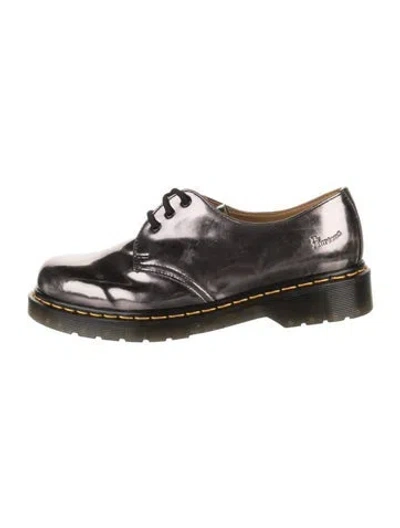 Pre-owned Dr. Martens Patent Leather Oxfords In Black
