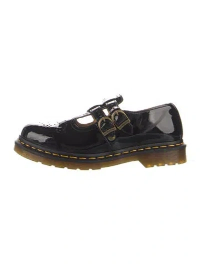 Pre-owned Dr. Martens Patent Leather Oxfords In Black