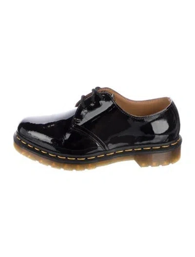 Pre-owned Dr. Martens Patent Leather Oxfords In Black
