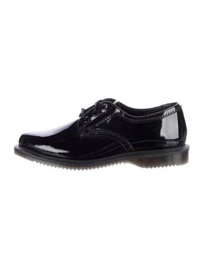 Pre-owned Dr. Martens Patent Leather Oxfords In Black