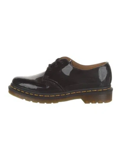 Pre-owned Dr. Martens Patent Leather Oxfords In Black