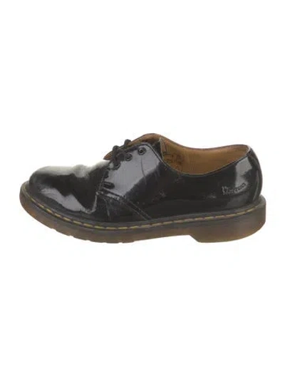 Pre-owned Dr. Martens Patent Leather Oxfords In Black