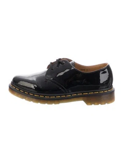 Pre-owned Dr. Martens Patent Leather Oxfords In Black